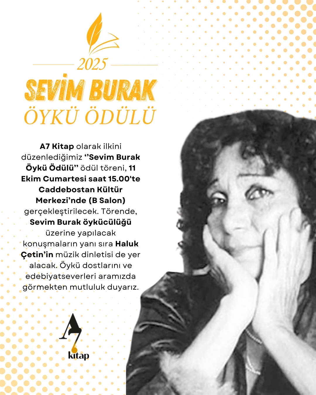 Sevim Burak Öykü Ödülleri, 11 Ekim’de Caddebostan Kültür Merkezi’nde Sahiplerini Buluyor…