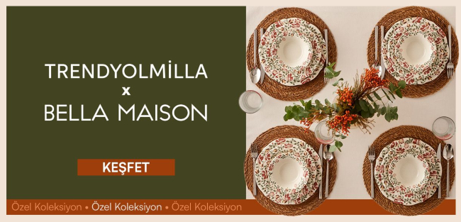 Evlere Stil, Sofralara Işıltı: Trendyolmilla Home x Bella Maison Koleksiyonu