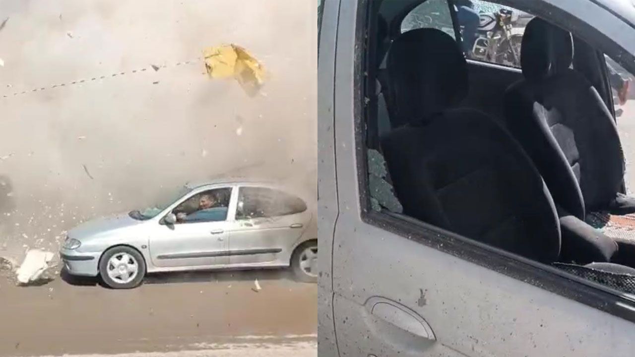 Kontrollü yıkımda kontrol kaçtı! Araçlar ve iş yerleri zarar gördü Kontrollü yıkımda kontrol kaçtı! Araçlar ve iş yerleri zarar gördü