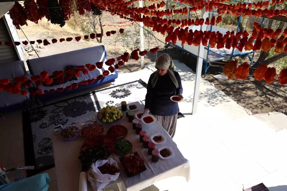 Emekli Eşinin Yanında Bahçesinde Reçel Üretiyor