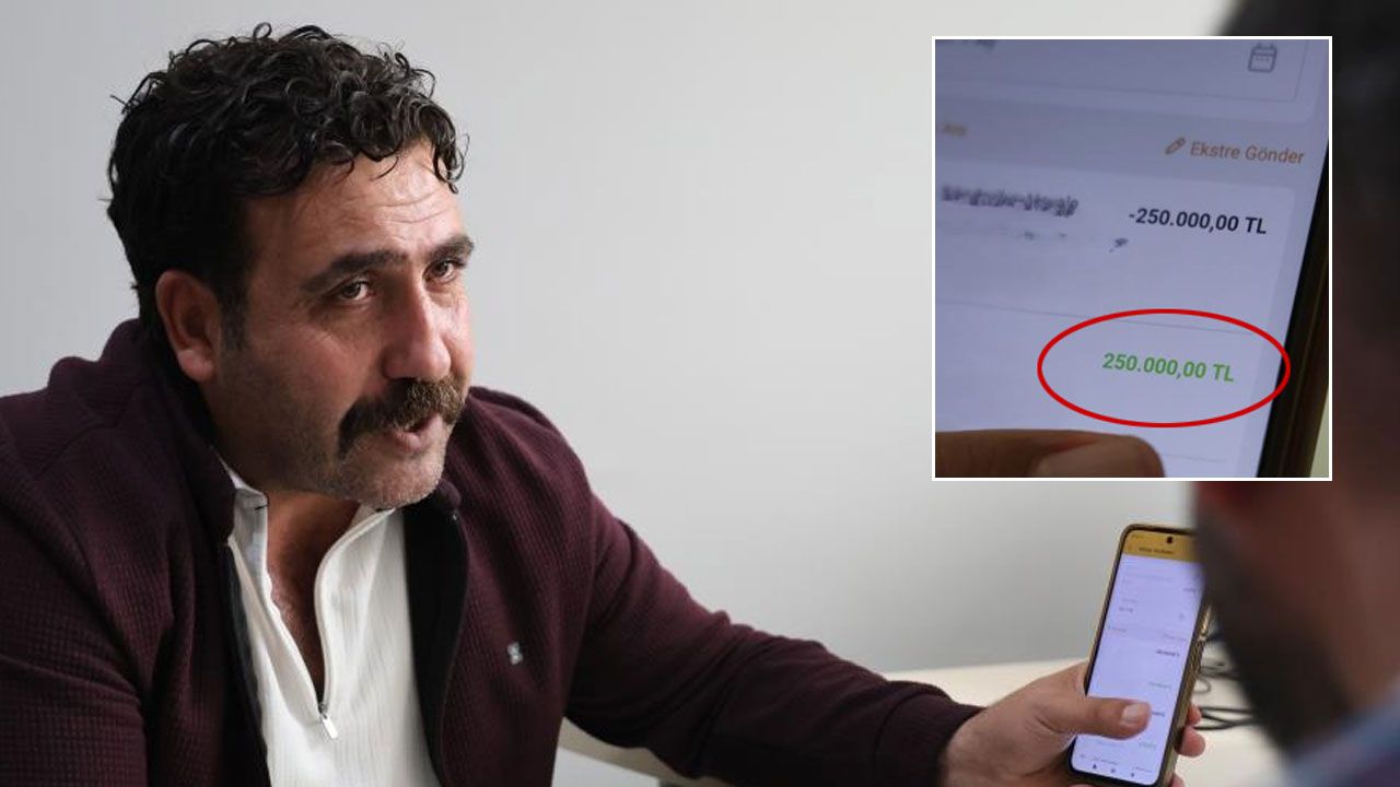 Hesabına yanlışlıkla gelen 250 bin TL’yi sahibine geri gönderdi