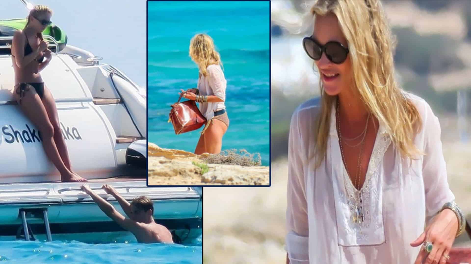 Kate Moss İspanya’da Plajda Dikkat Çekti