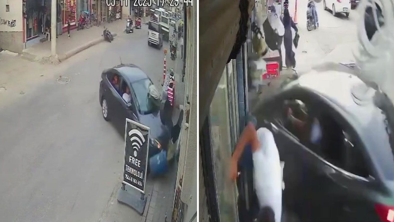 Adana’da otomobil markete daldı, 4 kişi yaralandı