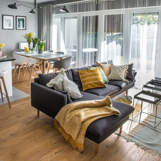 Dikdörtgen Salon Dekorasyonu İçin İpuçları